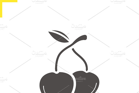 Cherries Icon. Vector