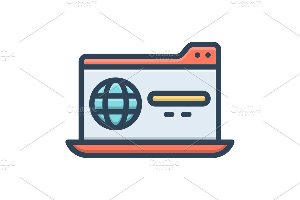 Browser internet color icon, a Duotone Icon by Creative priyanka