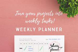 Monthly, Weekly, Daily Planner