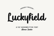 Luckyfield Fat Handwritten Font, a Script Font by Allouse Studio (Thumbnail 1 of 10)