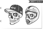 13 in 1 Set of Drift car sport, an Illustration by Hadanello88 (Thumbnail 5 of 5)