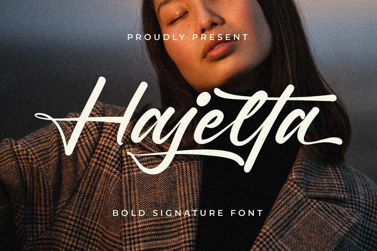 Hajelta - Bold Signature, a Script Font by Graha Type (Photo 1 of 12)