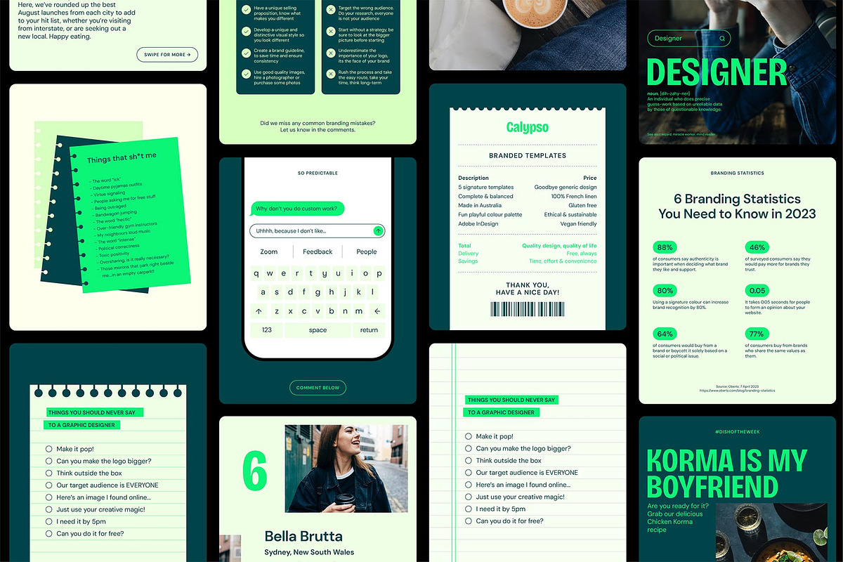 CALYPSO / Instagram Posts, a Social Media Template by Circular (Photo 2 of 13)