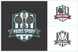 Padel logo sport design template, a Branding & Logo Template by jundio studio