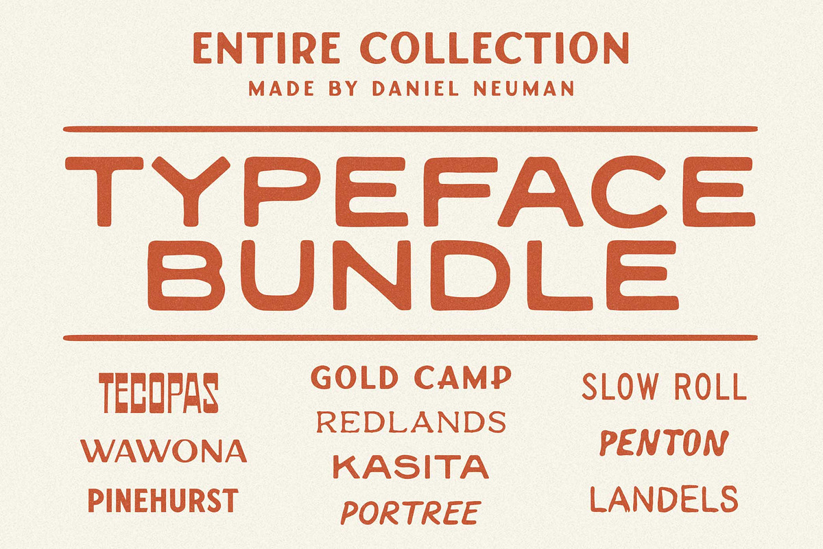 Typeface Bundle | Font Collection, a Sans Serif Font by Daniel Neuman (Photo 1 of 11)