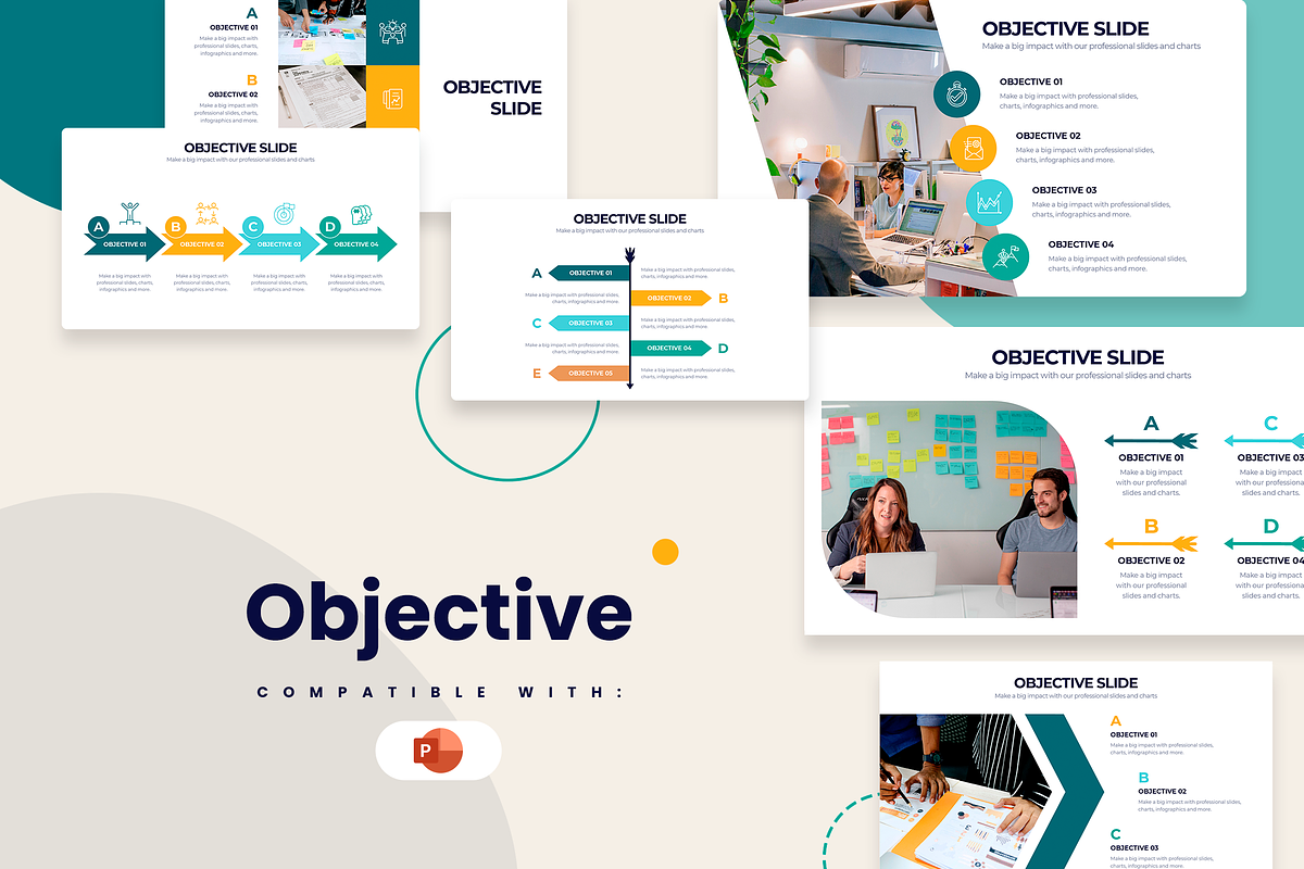 Objective Powerpoint Templates, a Presentation Template by Slidesmash (Photo 1 of 4)