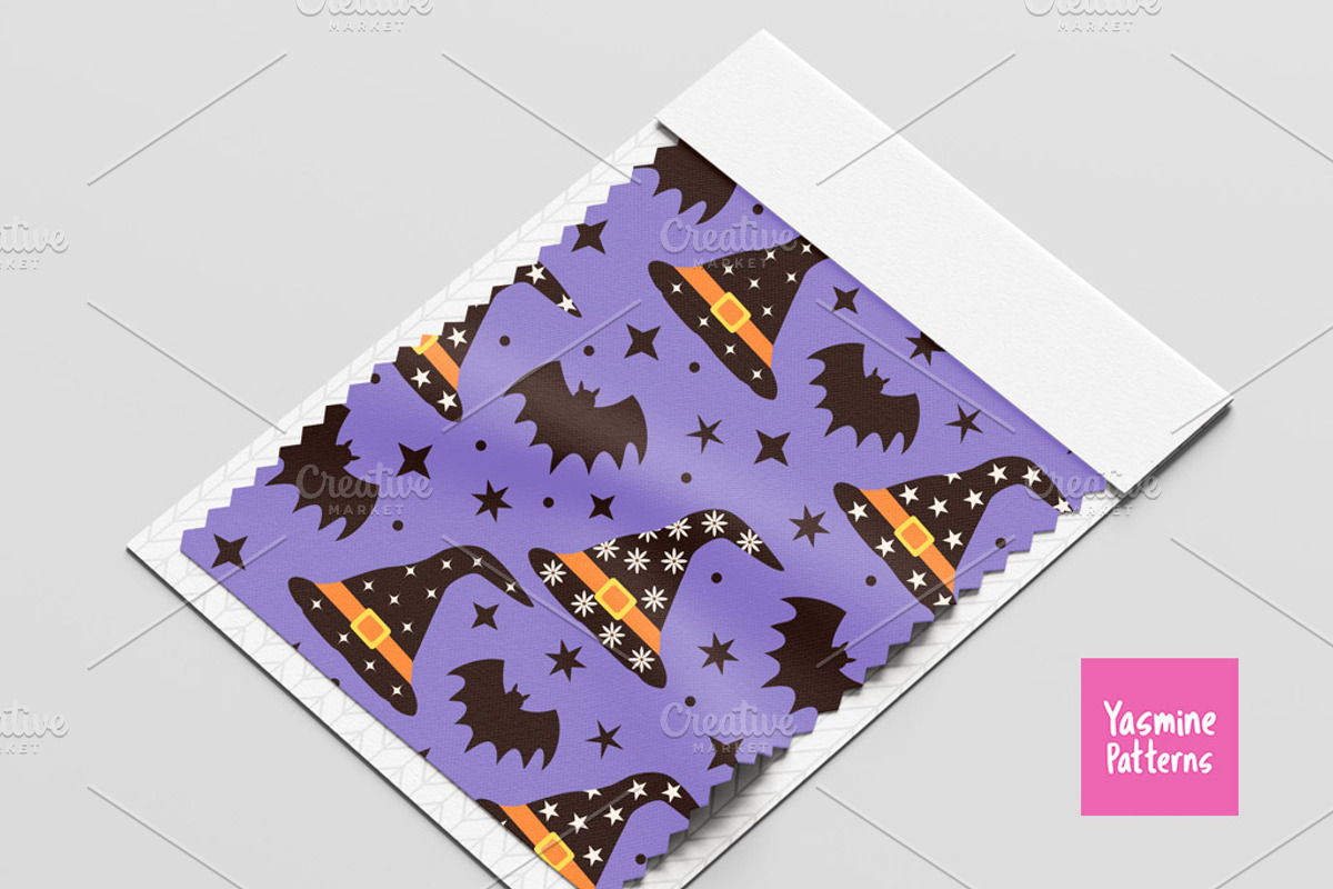 Hippie Halloween Patterns Collection, a Pattern Graphic by Yasmine Patterns (Photo 5 of 8)