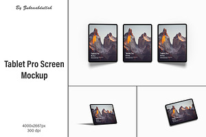 Tablet Pro Screen Mockup