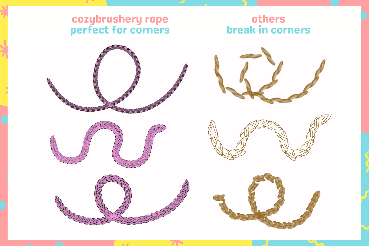 Realistic Rope Brushes, a Brush Add-On by Cozy Brushery (Photo 2 of 8)