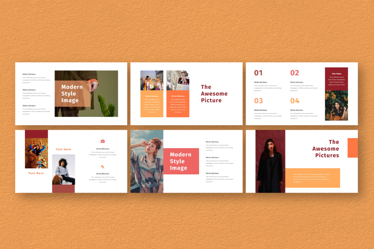 Hot Color Powerpoint Template, a Presentation Template by Inkofert (Photo 5 of 11)
