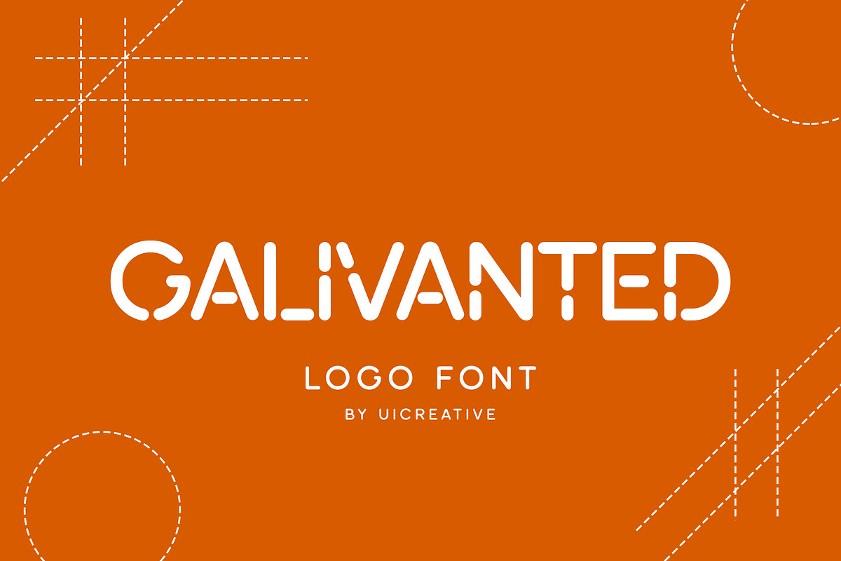 Galivanted Logo Stencil Sans Serif, a Sans Serif Font by UICreative (Photo 1 of 12)