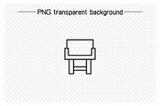 Chair Icons Line Illustration, an Outline Icon by Designfour (Thumbnail 5 of 7)