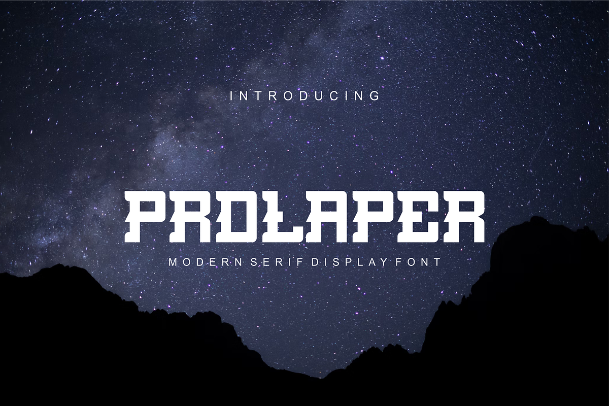 Protaper - Font, a Serif Font by artchiles_design (Photo 1 of 6)