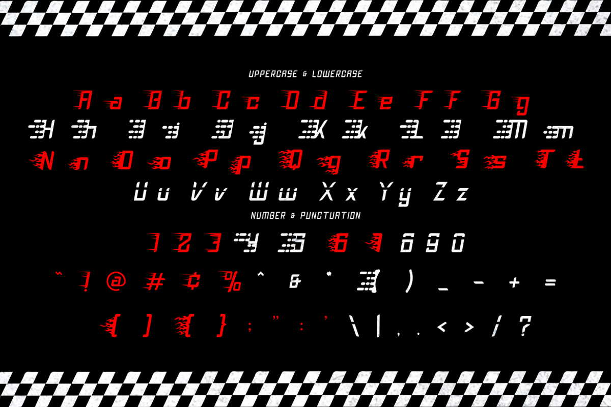 Inferno Racers - Race Font, a Font by PutraCetol Studio (Photo 5 of 11)