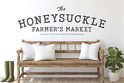 Honeysuckle Market Fonts + Elements, a Serif Font by Callie Rian & Co. (Thumbnail 1 of 17)