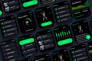Fitness Watch App UI Fitwatch