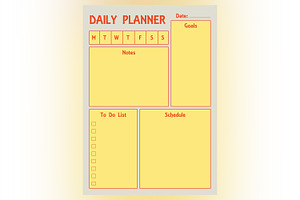 Daily Planner Sheet Design -13