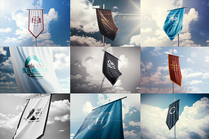 3D Flag S Bundle Mock-up