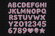 American USA Flag Balloon Font PNG, a Symbol Font by Jozoor (Thumbnail 2 of 9)