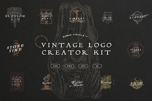 Vintage Logo Creator Kit