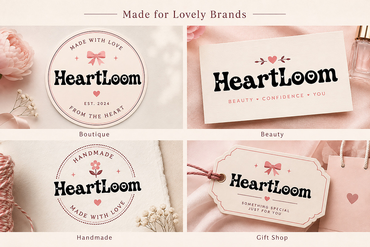 HeartLoom, a Script Font by Wow Magic (Photo 4 of 4)