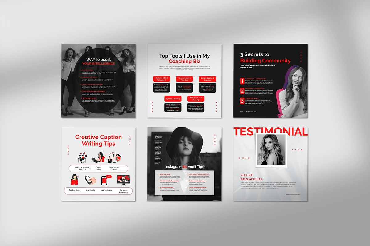 Instagram Templates for Entrepreneur, a Social Media Template by TheBrightGrap (Photo 10 of 18)
