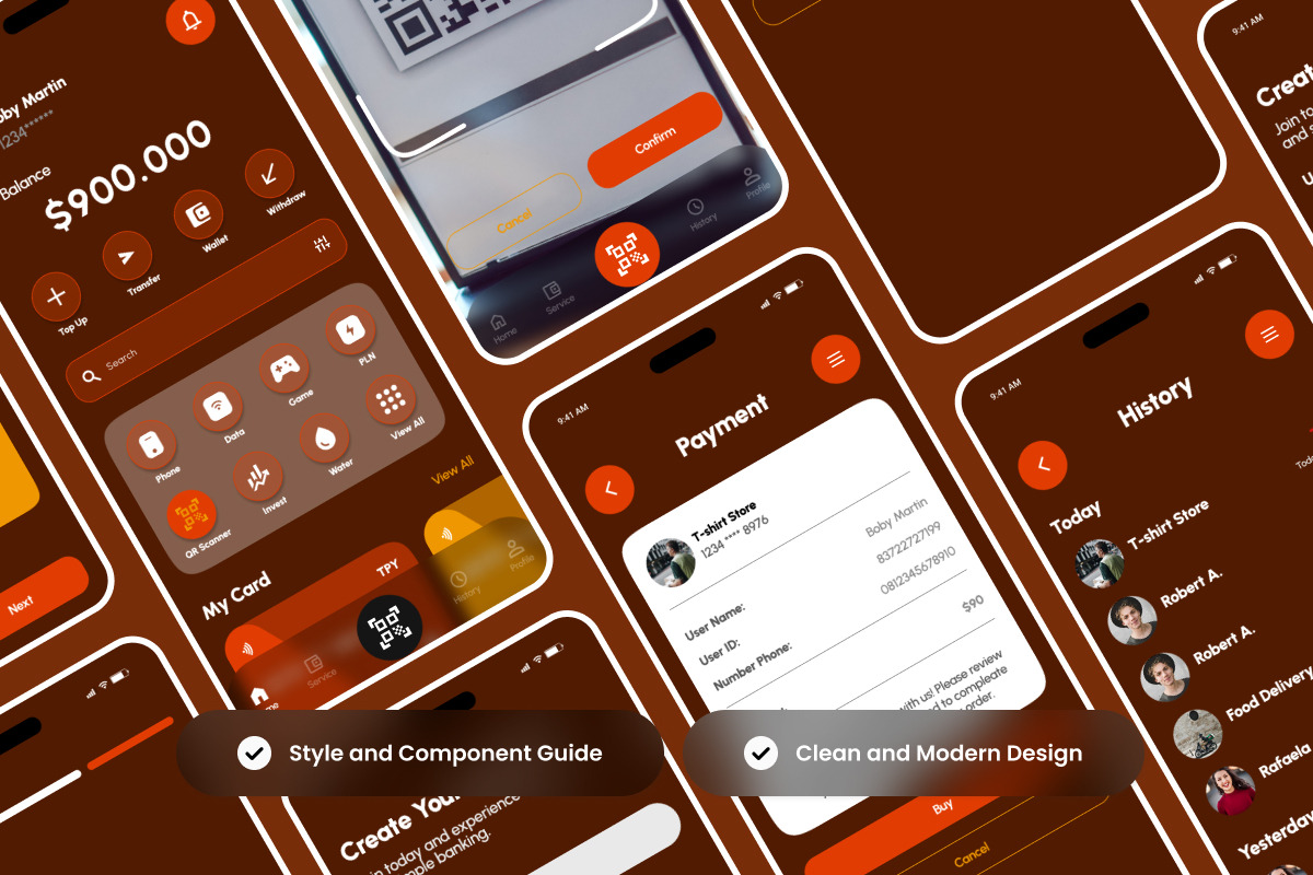 ThreePay - Mobile Payment UI Kit preview 3