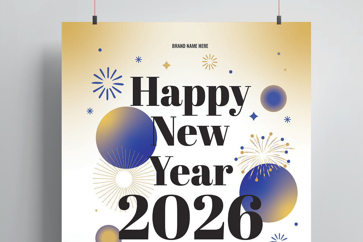 Happy New Year Flyer, a Flyer Template by MightyDesign (Photo 2 of 8)