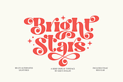 Bright Stars - A Serif Display, a Serif Font by SaktiAvellin (Thumbnail 1 of 13)