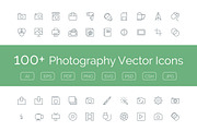100+ Photography Vector Icons, an Icon by Creative Stall (Thumbnail 1 of 2)