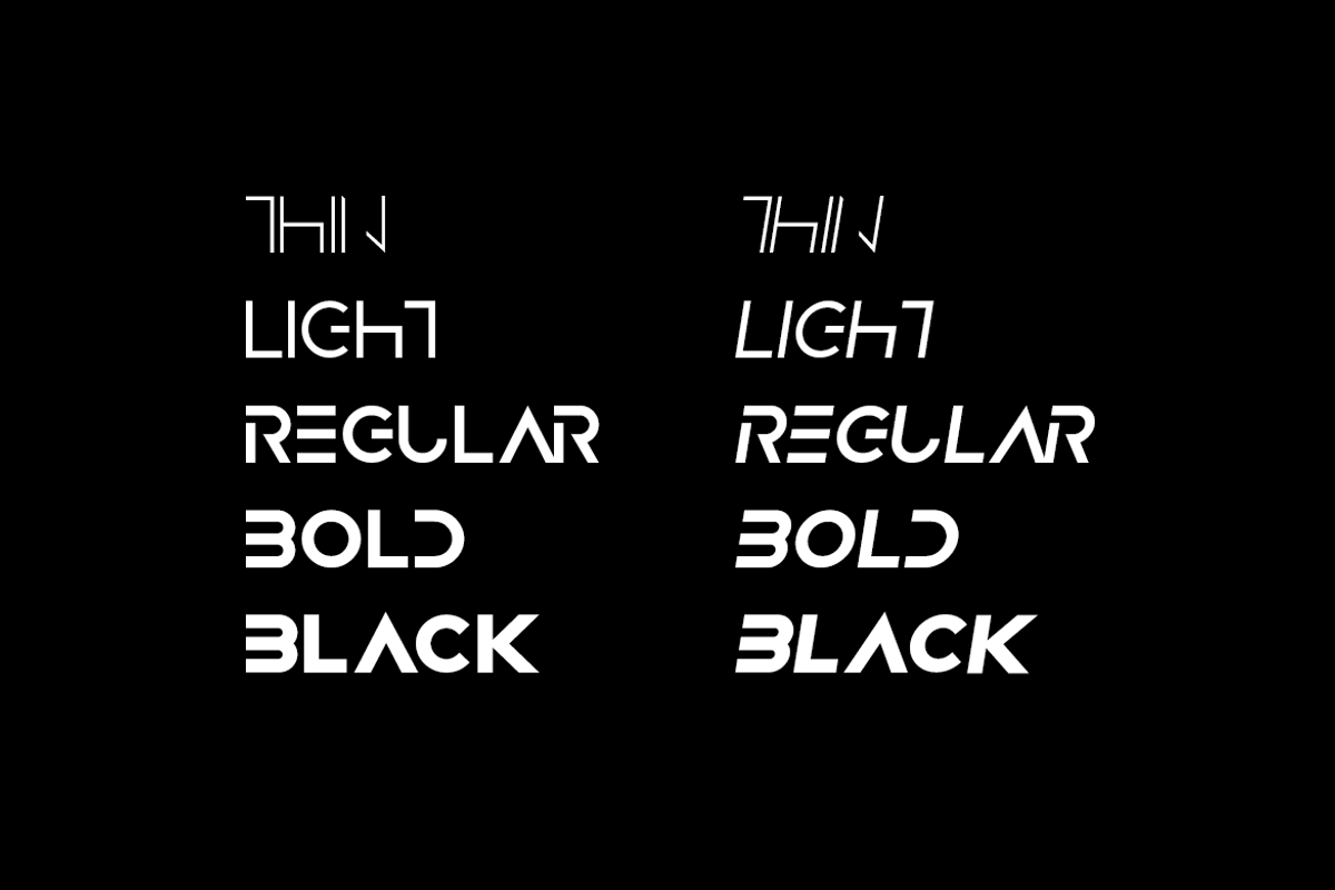 NOIR - Unique Display Logo Typeface preview 8