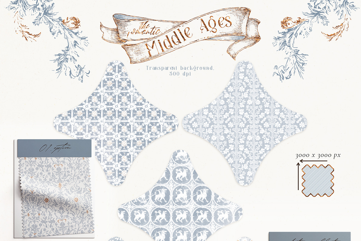 The romantic Middle Ages clipart set, a Decorative Illustration by Pamyatka Shop (Photo 11 of 16)
