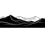 50 Mountain Landscape Silhouette Bun, an Illustration by Designer_Momina (Thumbnail 7 of 51)