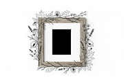 Rustic Floral Frame SVG Bundle, an Illustration by jahid234 (Thumbnail 28 of 31)