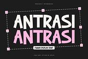 Antrasi - Funny Font, a Sans Serif Font by Iqsiart Studio (Thumbnail 1 of 6)