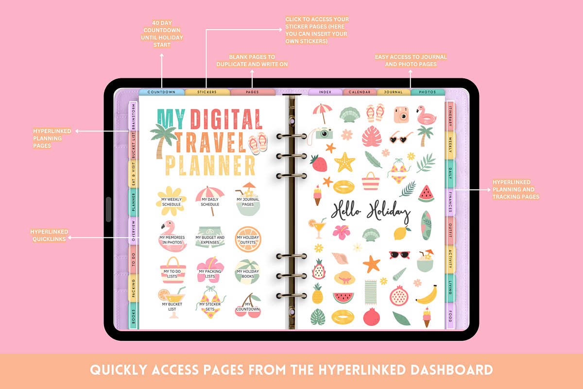 Pastel Digital Planner Mega Bundle, a Templates & Theme by SunshineStudioBoutique (Photo 4 of 11)
