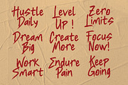 Saxohan Brush, a Handwritten Font by Eltypesstudio (Thumbnail 5 of 10)