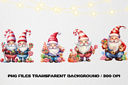 Gnome clipart, Christmas clipart, a Seasonal Illustration by SindyPrintDesign (Thumbnail 2 of 3)