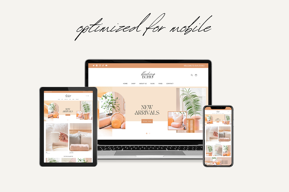 Easy Shopify Theme | Blushing Boho, a Shopify Template by Easy Website Themes (Photo 7 of 11)