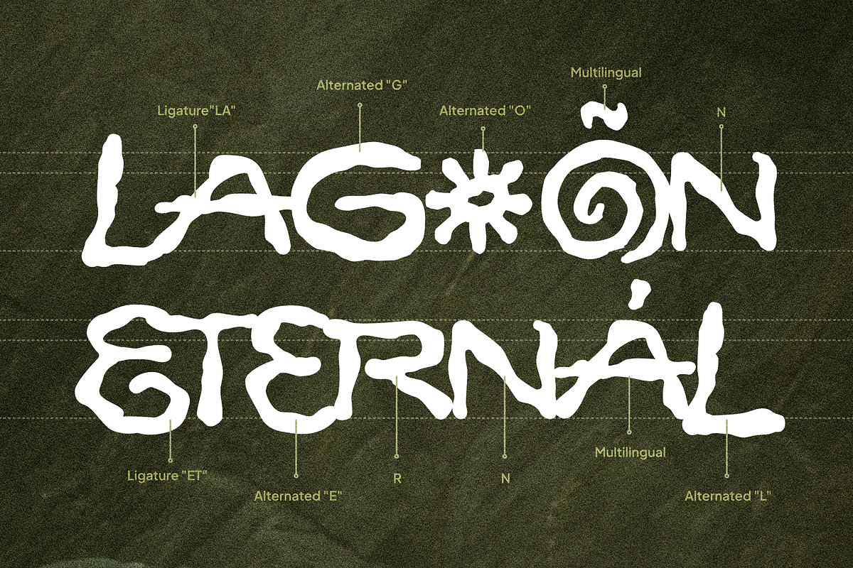 Jiotribe - Bohemian Psychedelic Font, a Sans Serif Font by Typia Nesia (Photo 4 of 12)