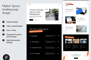 Agency Landing page Design