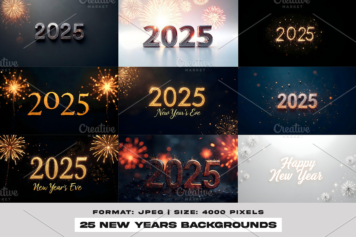 2025 New Years Eve (25) Backgrounds, a Holiday Photo by PixelsDesign (Photo 2 of 3)