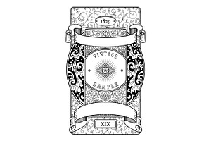 Vintage label