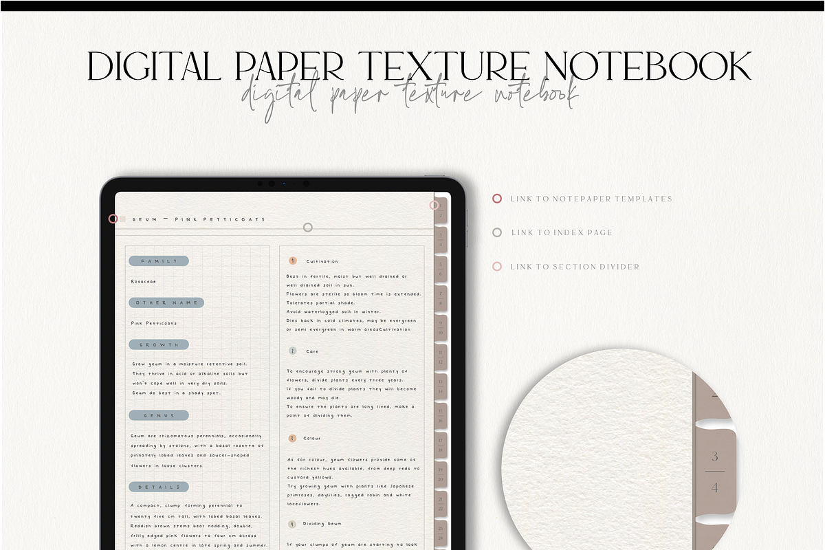 Digital Notebook - Paper Texture, a Stationery Template by MainichiDesign (Photo 2 of 8)