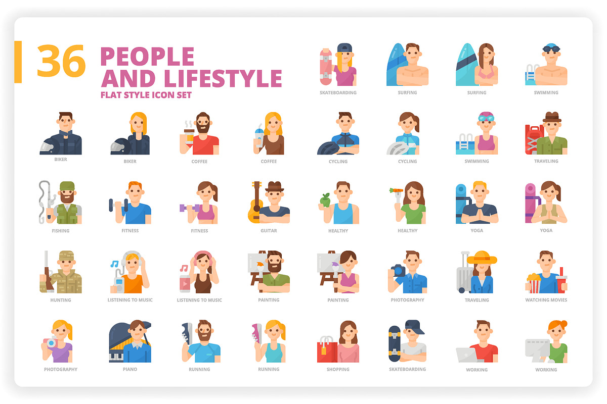 3,600 Icons x3 Styles, an Outline Icon by monkik (Photo 229 of 299)