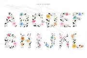 Awesome Blossom alphabet, a Symbol Font by Alice_Evans (Thumbnail 2 of 16)