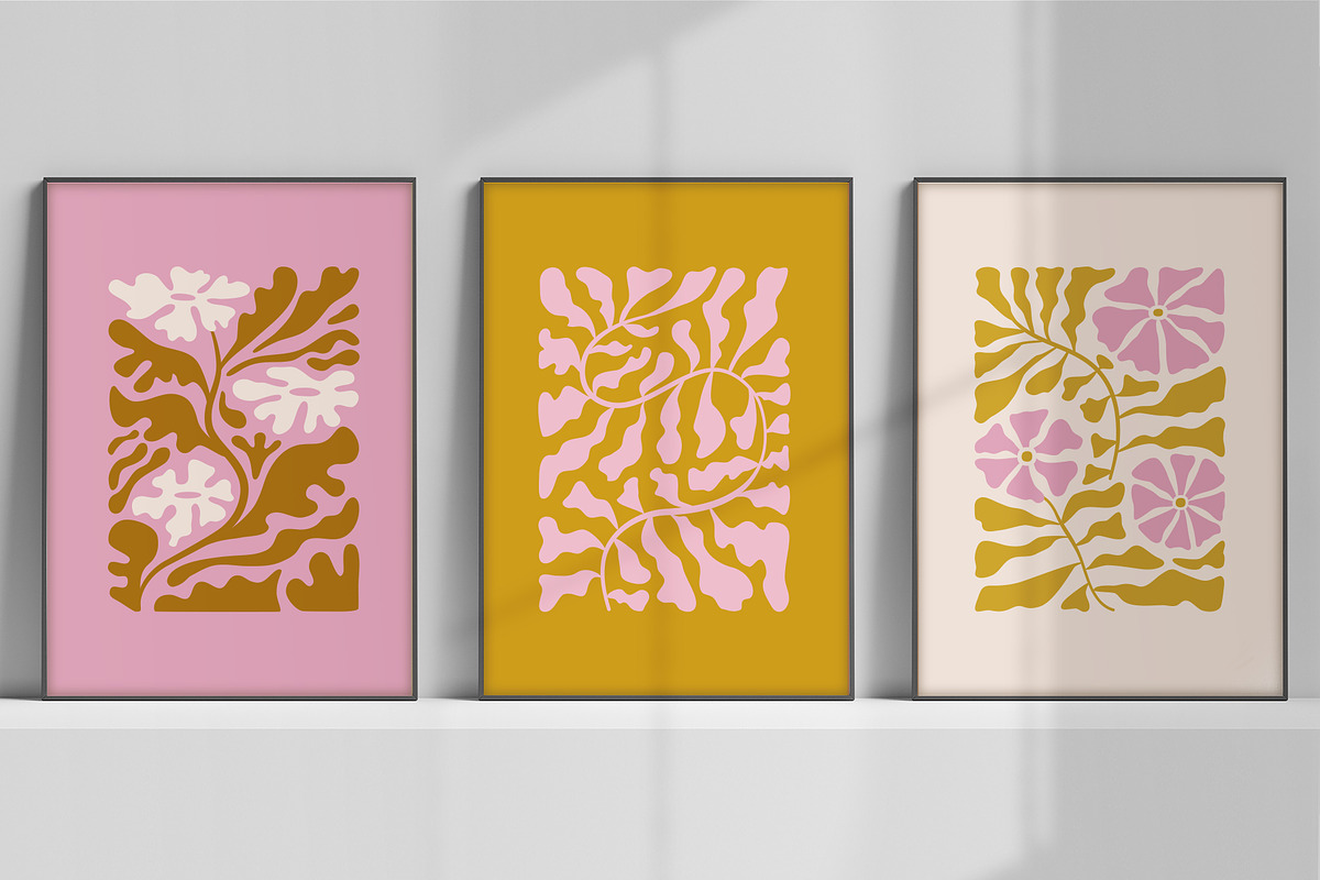 Groovy flowers - vector elements, a Background Graphic by venimo (Photo 4 of 6)