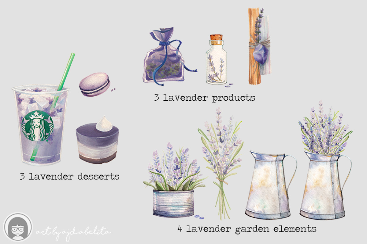 LAVENDER GARDEN, an Illustration by AJDA ART (Photo 5 of 7)