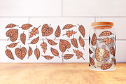Autumn Leaves Can Glass Wrap 16oz., an Object Graphic by Doodle Cloud Studio (Thumbnail 4 of 12)
