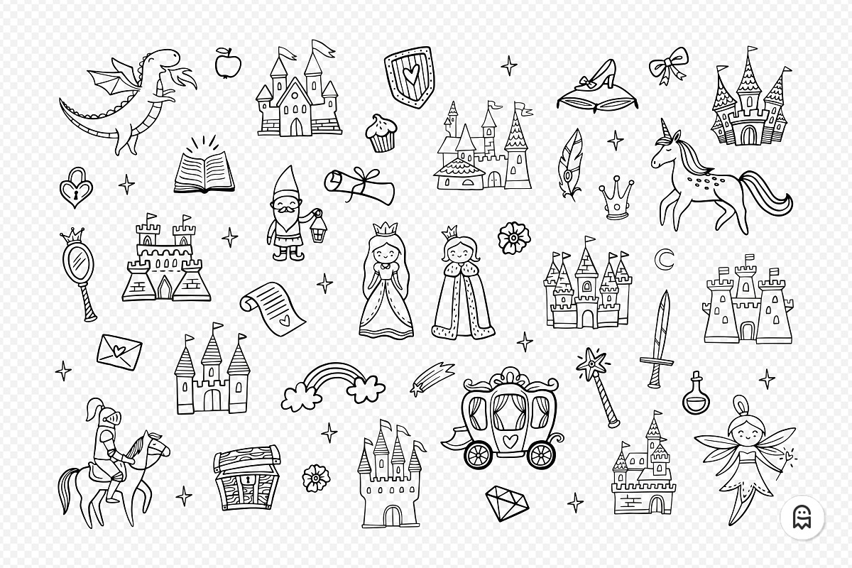 Fairytale Illustration Graphics, an Illustration by Graphic Ghost